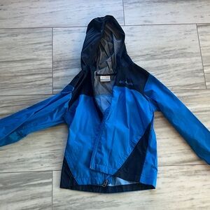Columbia Kids Two-Tone Blue Raincoat size xs